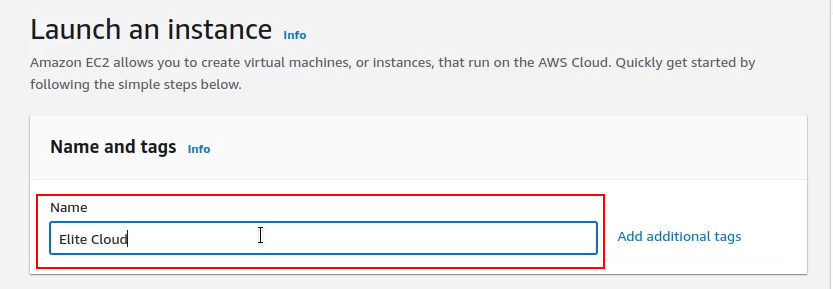 Select EC2 Instance Name