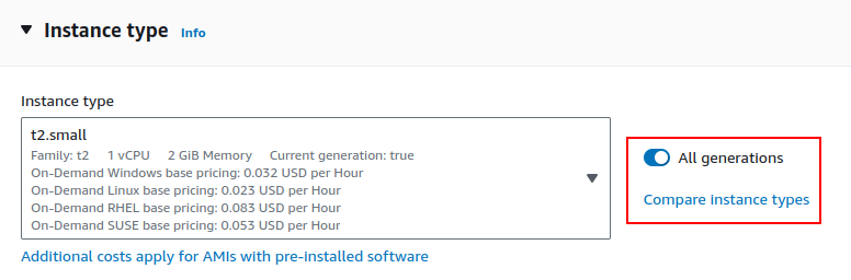 Creating EC2 Instance