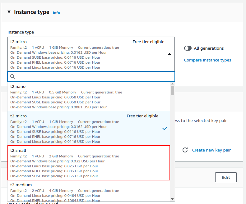 Creating EC2 Instance