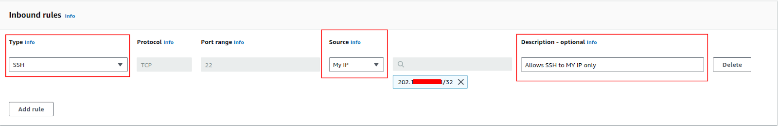 Create EC2 Security Group