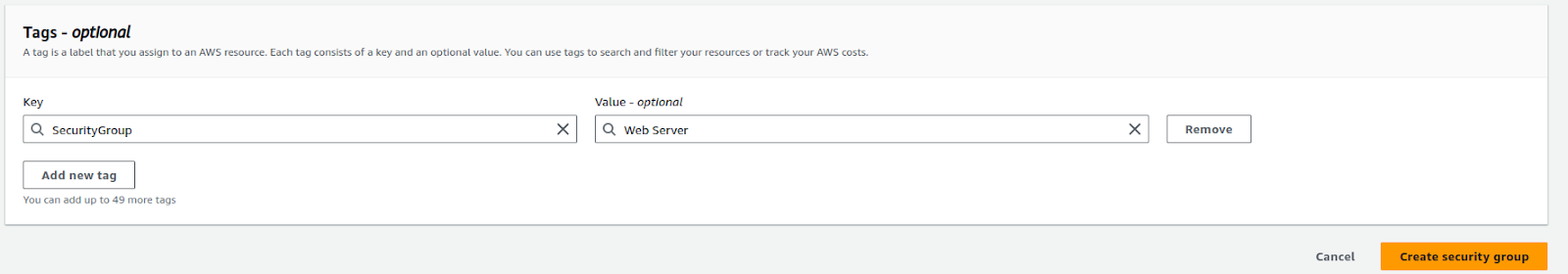 Create EC2 Security Group