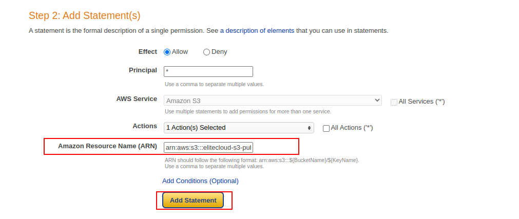 How to allow public access to Amazon S3 Bucket?