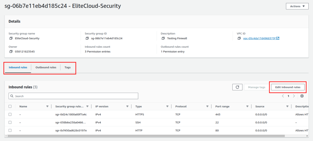 How to allow or block specific IPs on EC2 instance?