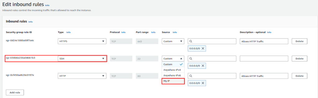 How to allow or block specific IPs on EC2 instance?